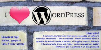 Il nostro Amico 4EverYoung vi invita al Seminario “I Love WordPress” - CMLug