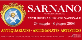 banner della mostra antiquariato di sarnano