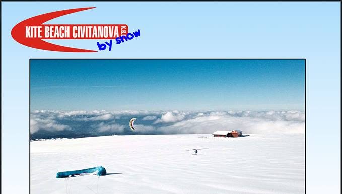 locandina corso snowkite piani di ragnolo