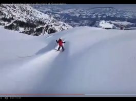 Il video del giorno di Paolo girato dal papà Angelo sulle piste di Sassotetto - Sarnano