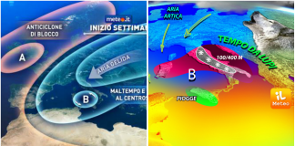 Previsioni meteo - Credits: 3bmeteo, Geometeo, Meteo Italia e Ilmeteo.it