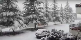 Video della nevicata a Pioraco