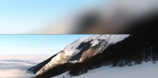 Snowpark Bolognola, visto dal drone