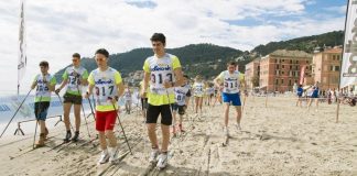 A Laigueglia l'evento Sci di fondo on the beach 2017