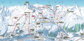 Cartina Sankt Moritz - Mappa delle piste di Sankt Moritz